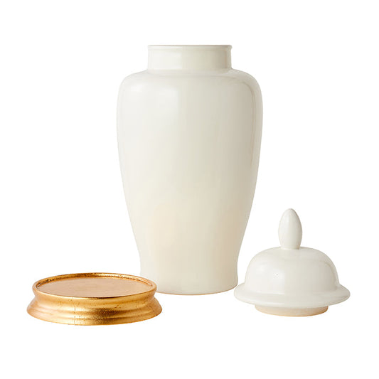 Pearl White Empire Jar