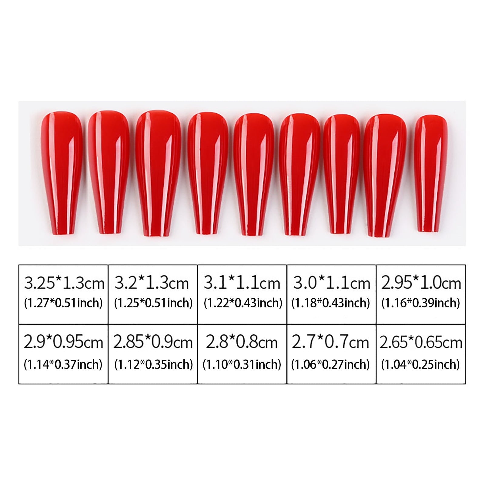 Europe And America Style Full Coverage Nails For Women 24 Long Nails With Glue Kit