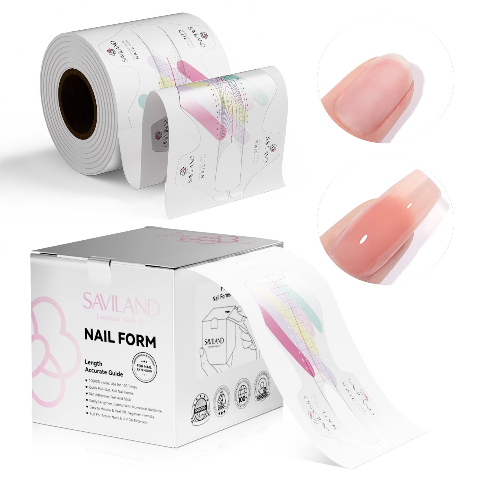 SAVILAND 100 G Builder Nail Gel - 3.5 oz Light Pink Hard Gel for Extension Nail Art Manicure Starter for Professional Nails Salon Home DIY