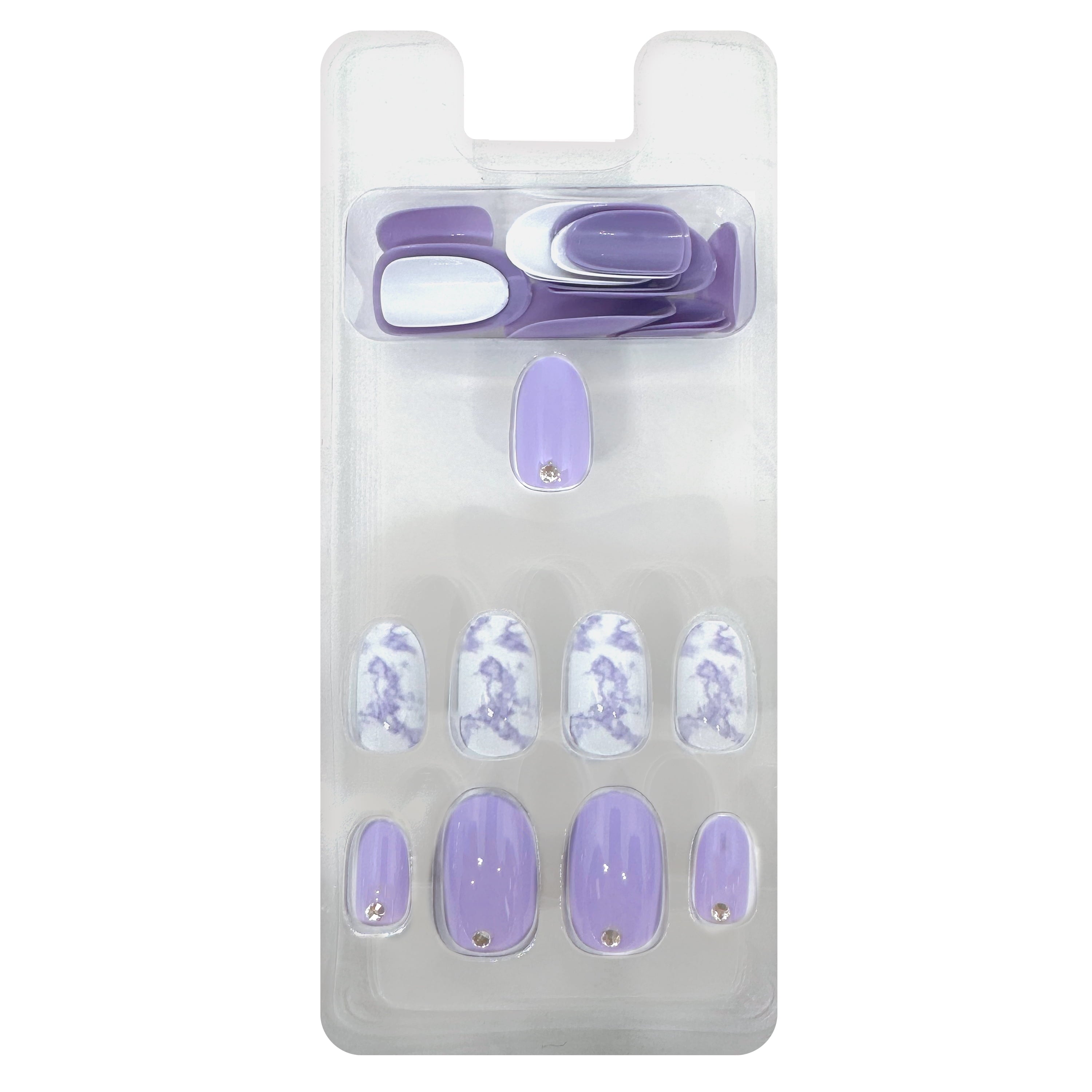 L.A. COLORS Vogue Nails , Pretty Haze, 24 Pieces